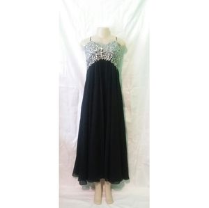 Decode 1.8 Black Beaded Gown/Evening Dress